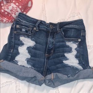 Dark Blue Jean shorts from American Eagle